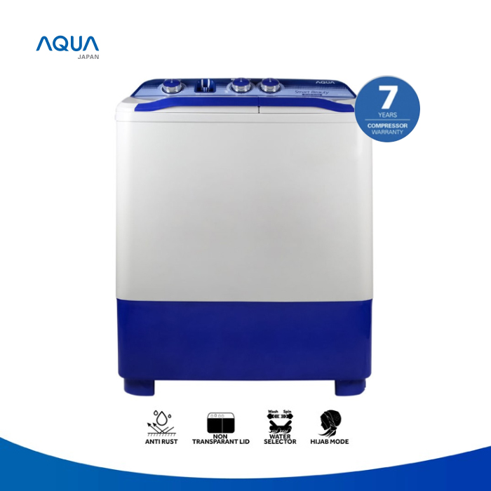 Aqua Mesin Cuci 2 Tabung Twin Tube 8 KG - QW-881XT